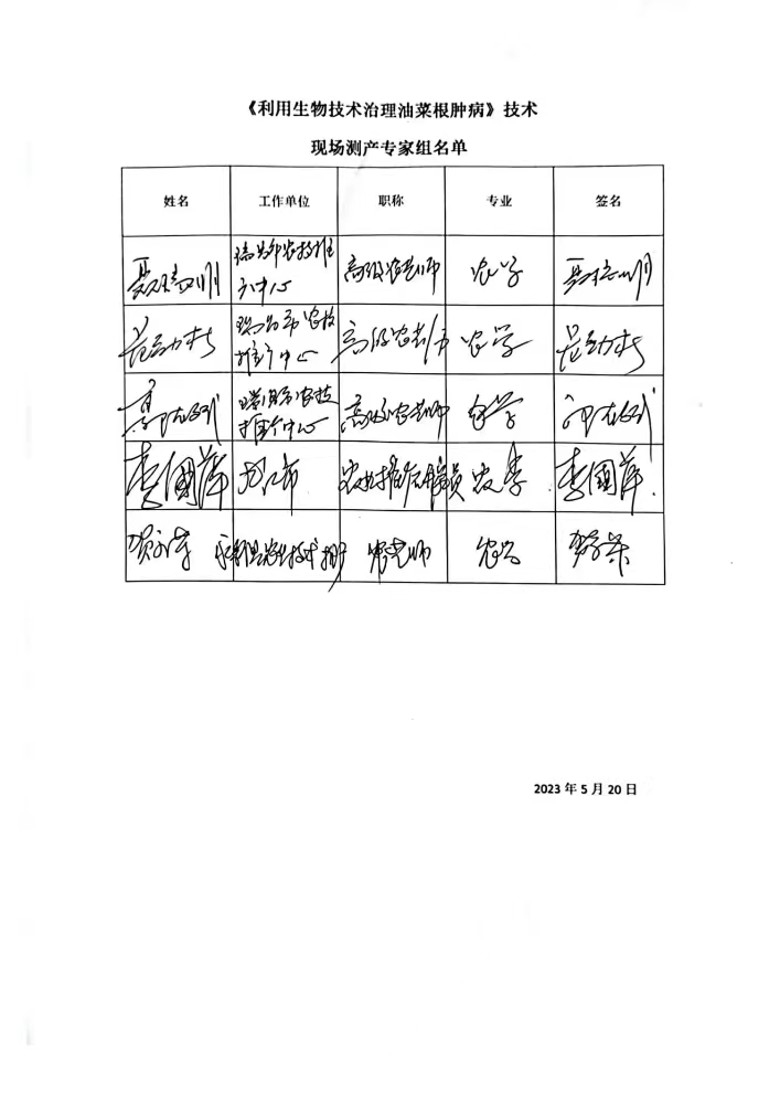 九江農(nóng)科院江滿霞2022-2023利用生物技術(shù)治理油菜根腫病測產(chǎn)測效報告。_01.jpg